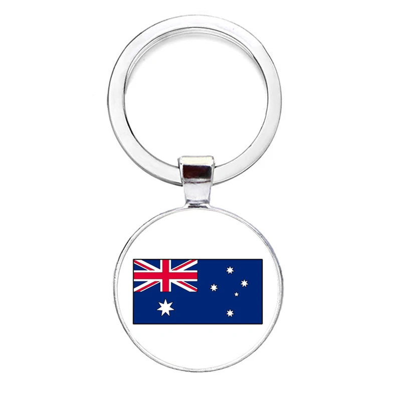 2026 National Flag Keychain Serbia France Spain Uruguay Croatia Chile Romania Netherlands Switzerland Brazil Football Keyring