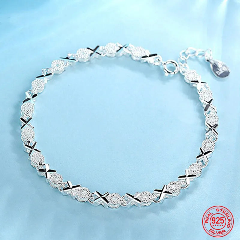 High Quality 925 Sterling Silver Fashion Multiple Styles Bracelet Chain For Women Fashion