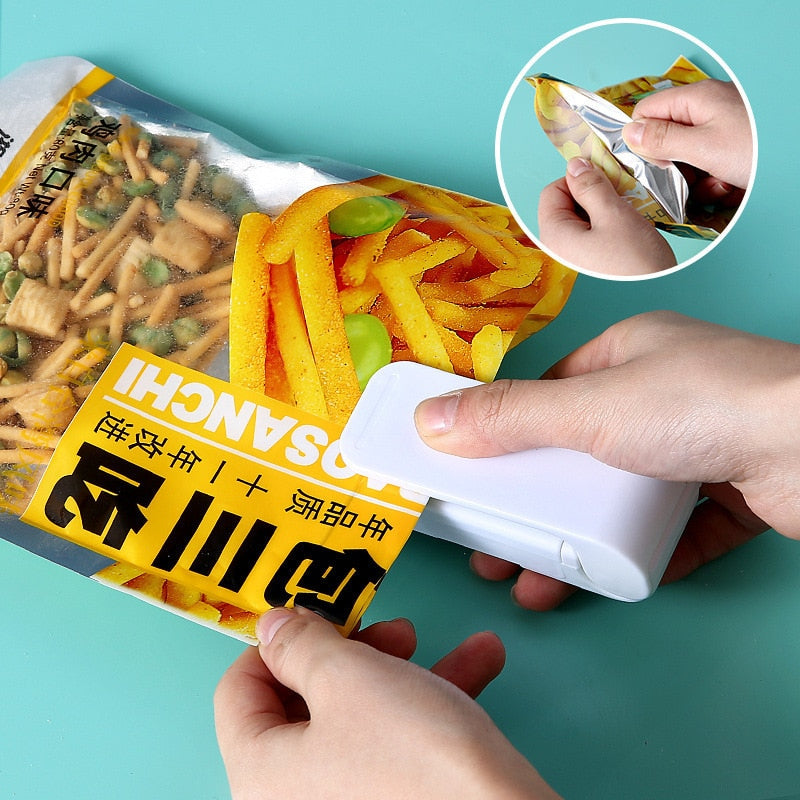 Plastic Bag Sealer Food Snack Storage Kitchen Organizer Kitchen Bag Accessories For Home And Organization Kitchen Gadgets