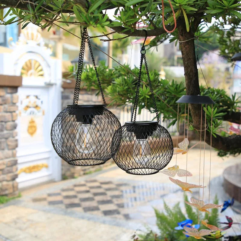 Outdoor Solar Lights Hanging Solar Lights Outdoor Garden Metal Hanging Lights Decorative Lighting Garden Lights