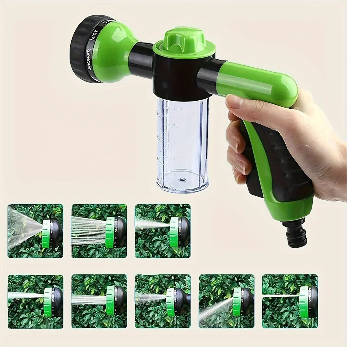 5pcs Pet Dog Shower Sprayer High-pressure Hose Nozzle Foam Water Gun Garden Watering Animal Horse Car Washing Tools Dog