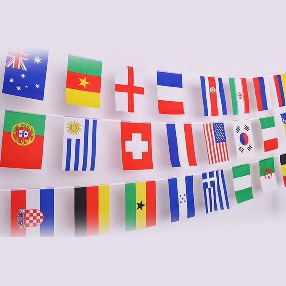 Countries National String Flags