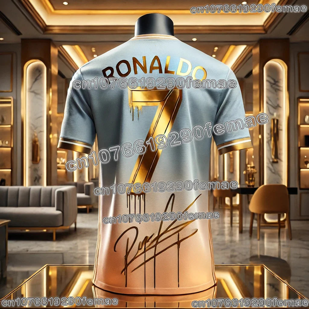 2026 New Hot Selling Ronaldo Fashion Football Superstar Commemorative Collection Sports Jersey Daily Outdoor Breathable T-shirt