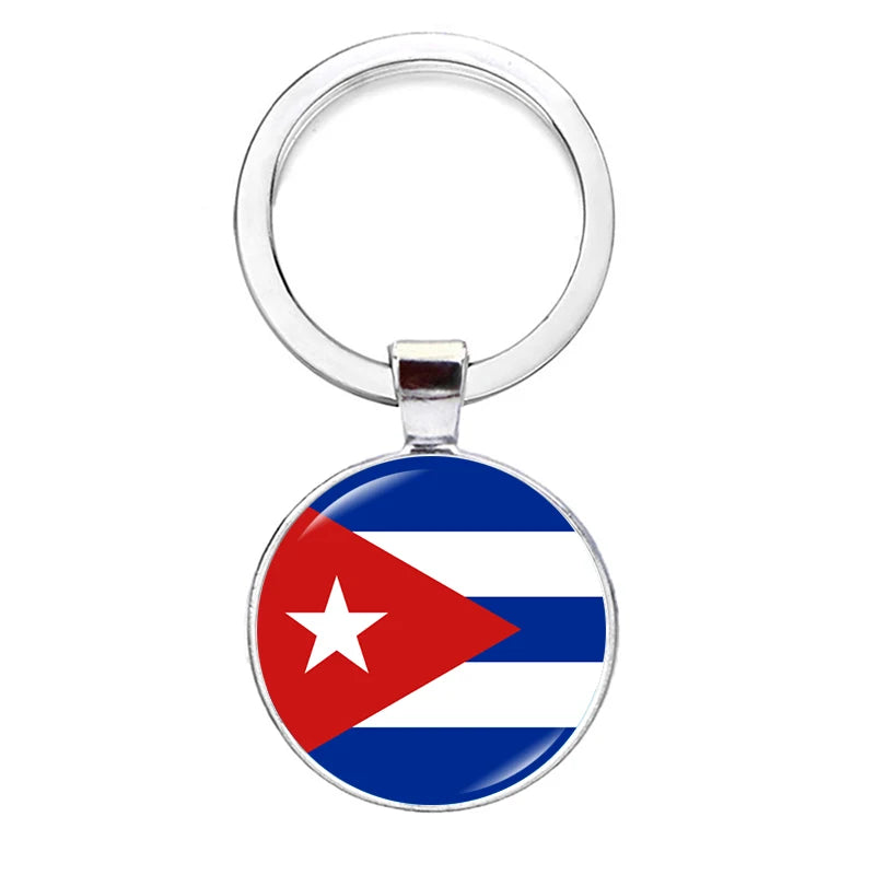 2026 National Flag Keychain Serbia France Spain Uruguay Croatia Chile Romania Netherlands Switzerland Brazil Football Keyring