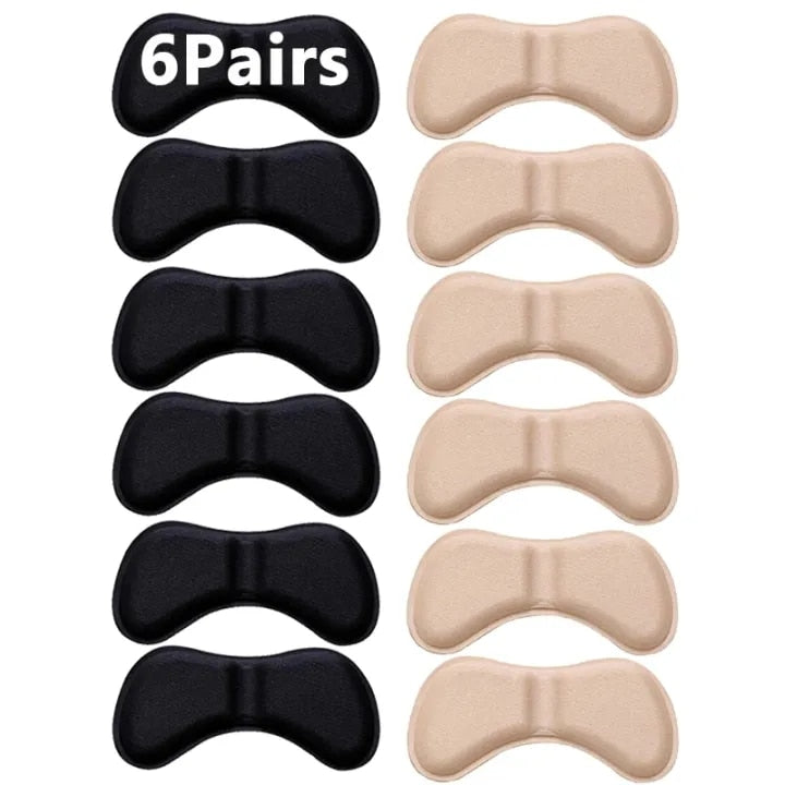 6Pairs Heel Insoles Patch Pain Relief Anti-wear Cushion Pads Feet