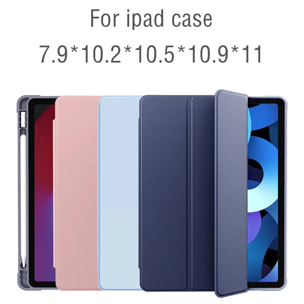 IPad air 5 Case 2022 10.9 Air 4/3 2020 Pro 10.5 with Pencil Holder Cover 2018 9.7 air 2 11 2021 10.2 6/7/8/9/10th Generation