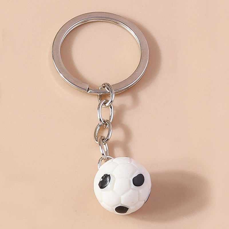 Aihua 1Pc 3D Simulation Sports Football Pendant Keychain Countries Ball Flag Key Chain For Fans Car Bag Backpack Accessories