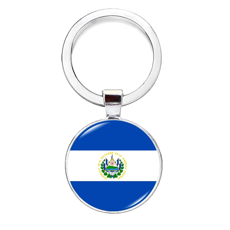 2026 National Flag Keychain Serbia France Spain Uruguay Croatia Chile Romania Netherlands Switzerland Brazil Football Keyring