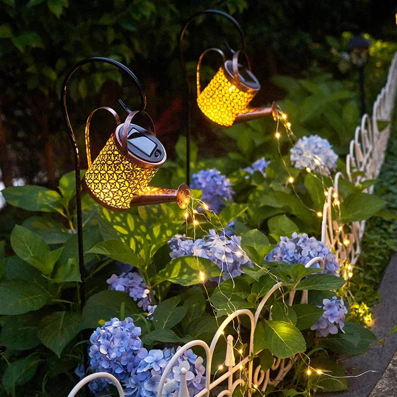 Solar Water Kettle Light Outdoor Garden Landscape Insert Lights