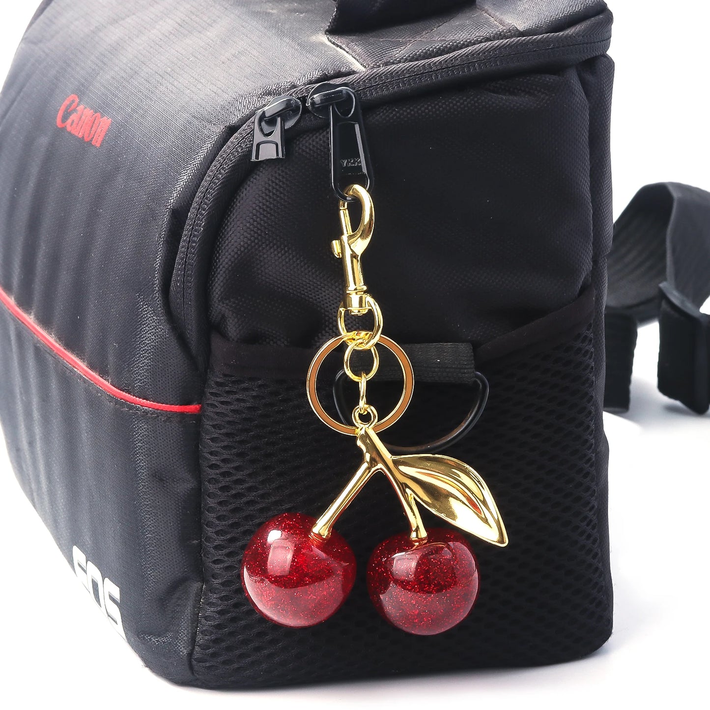 Fashion Delicious Red Cherry Keychain