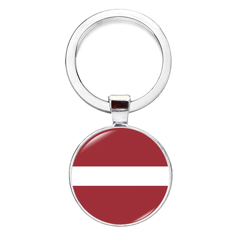 2026 National Flag Keychain Serbia France Spain Uruguay Croatia Chile Romania Netherlands Switzerland Brazil Football Keyring