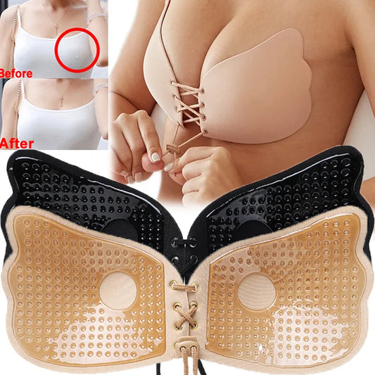 Invisible self-adhesive bra