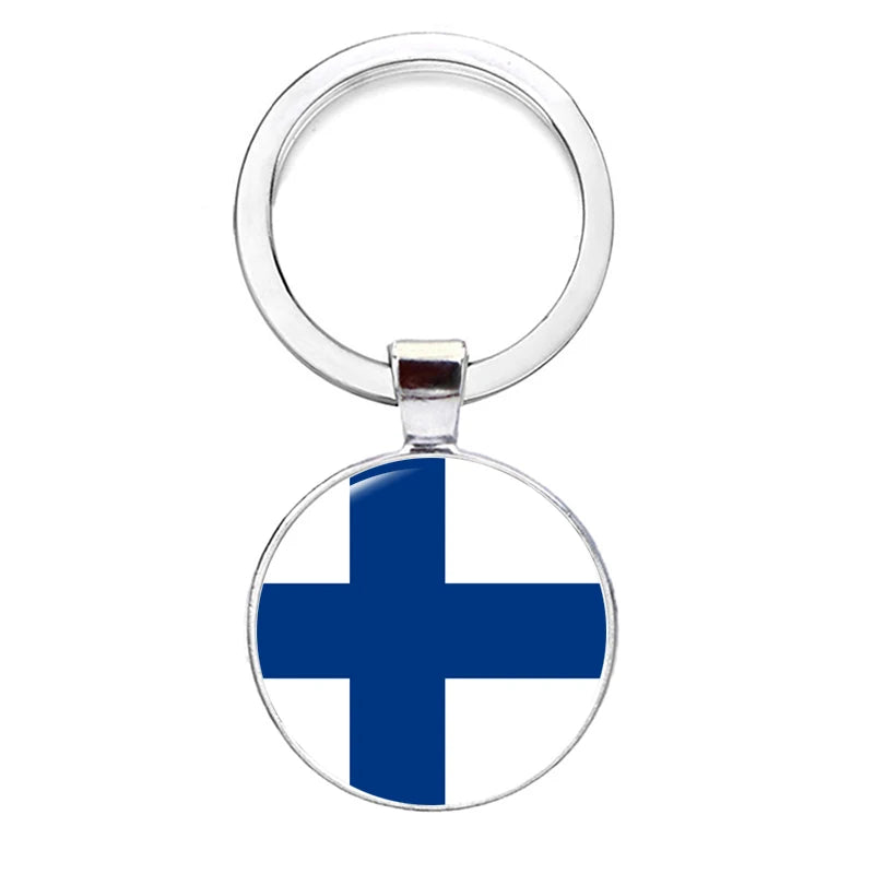 2026 National Flag Keychain Serbia France Spain Uruguay Croatia Chile Romania Netherlands Switzerland Brazil Football Keyring