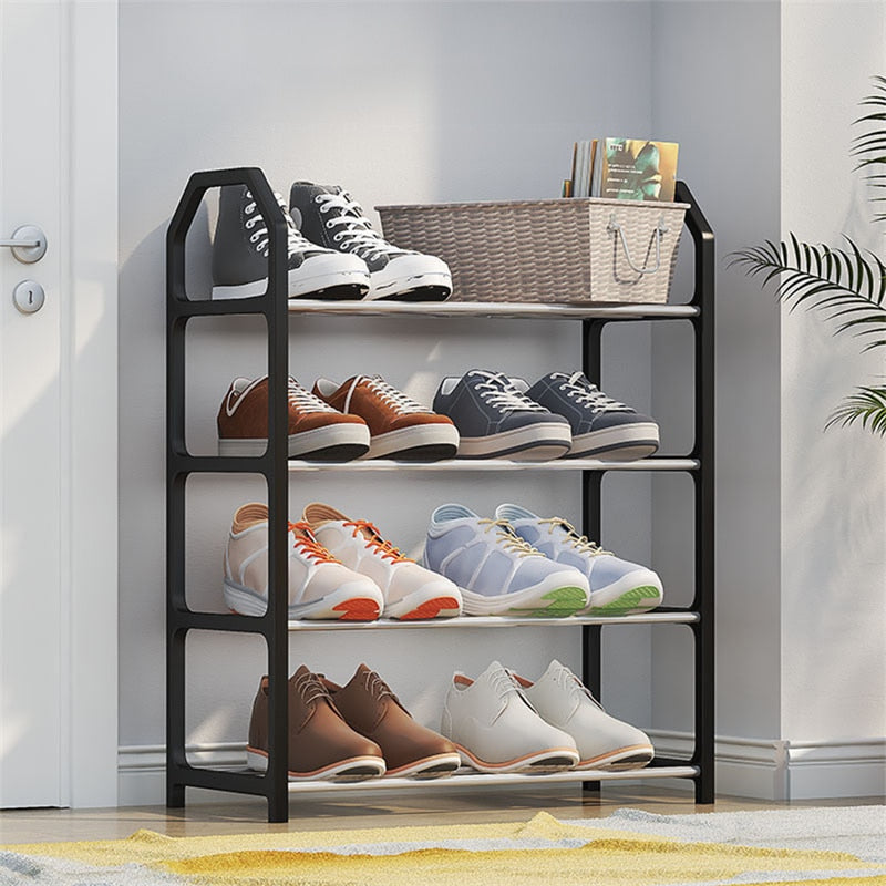 Stylish and Practical Shoe Cabinet with 4 Tiers