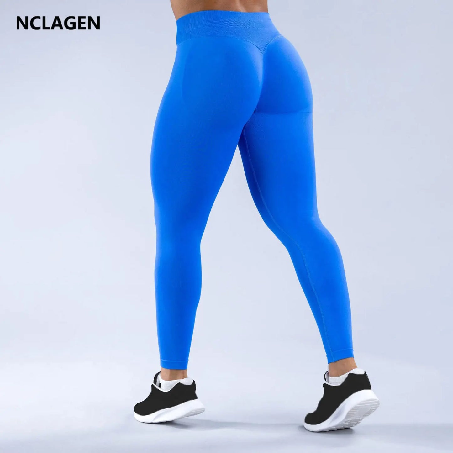 NCLAGEN Seamless Sporty Leggings Woman High Support Yoga Pants Tummy Control Squat Proof Gym Fitness Workout Scrunch Butt Tights