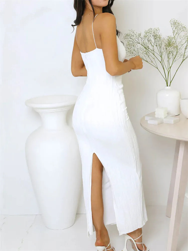 Sleeveless Slim long dress