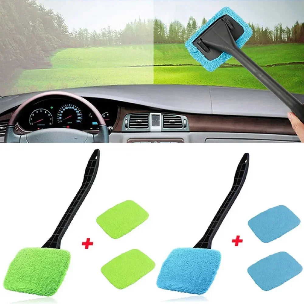 New Car Window Cleaner Brush Kit Windshield Cleaning Wash Tool Inside Interior