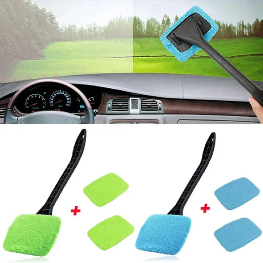 New Car Window Cleaner Brush Kit Windshield Cleaning Wash Tool Inside Interior