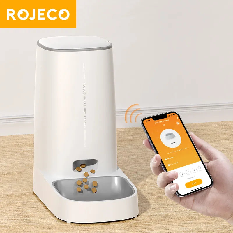 ROJECO Automatic Dog/Cat Feeder Pet Smart WiFi