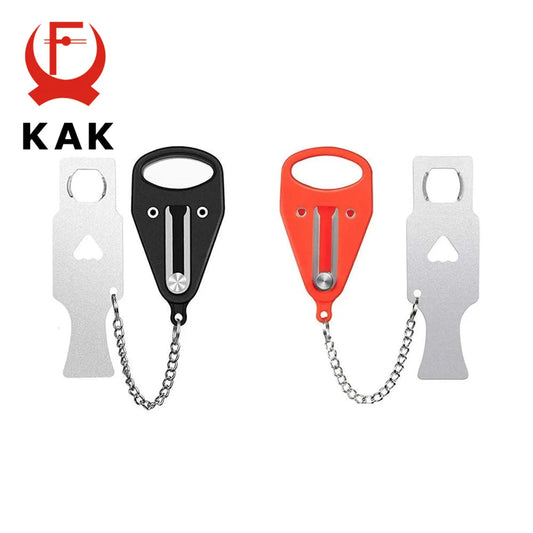 KAK Portable Door Lock Keyless Anti-theft Hotel Lock Travel Locks Childproof Door Lock Security Home Safety Lock Door Hardware