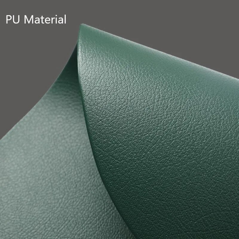 Irregular Shape PU Leather Placemats Set Oil-Proof Waterproof for Kitchen Tables Bistro Tables Bars Coffee Shops Hotels