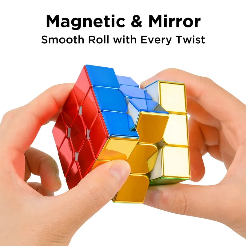 Magnetic Magic Cube Plating 3x3x3 4x4 2x2 Professional Speed Puzzle Toys 3x3 Accessories 3×3 4×4 2×2 Cubo Magico