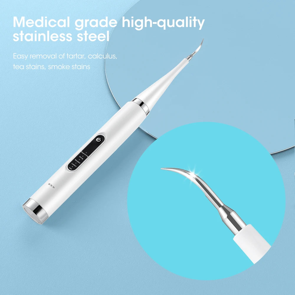 Portable Electric Sonic Dental Scaler Tooth Cleaner Calculus Stains Tartar Remover Dentist