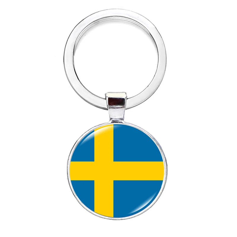 2026 National Flag Keychain Serbia France Spain Uruguay Croatia Chile Romania Netherlands Switzerland Brazil Football Keyring
