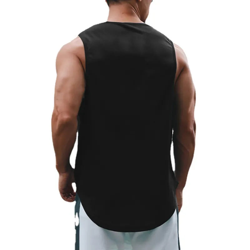 Tank Top Mens Gym Fitness Training Clothing Quick Dry Silm Fit