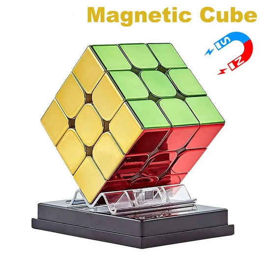 Magnetic Magic Cube Plating 3x3x3 4x4 2x2 Professional Speed Puzzle Toys 3x3 Accessories 3×3 4×4 2×2 Cubo Magico