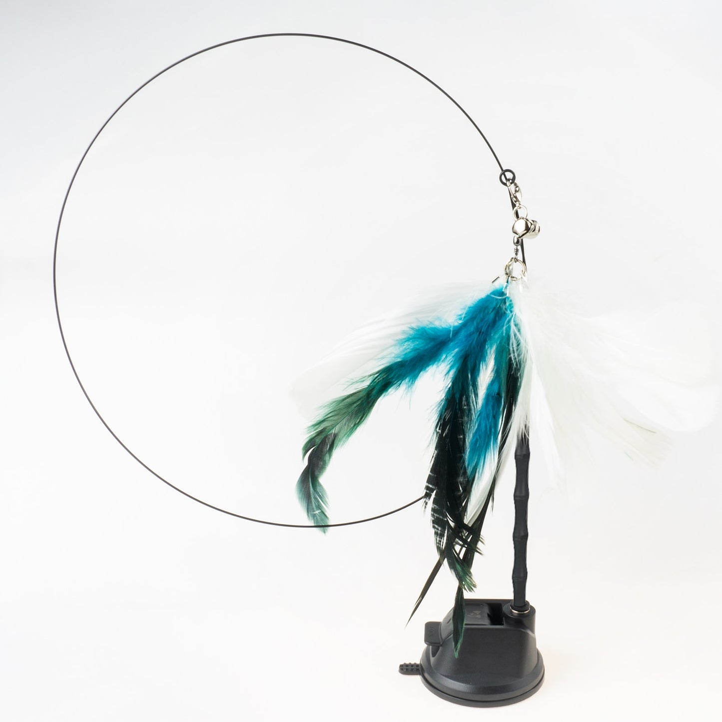 Handfree Bird/Feather Cat Wand with Bell