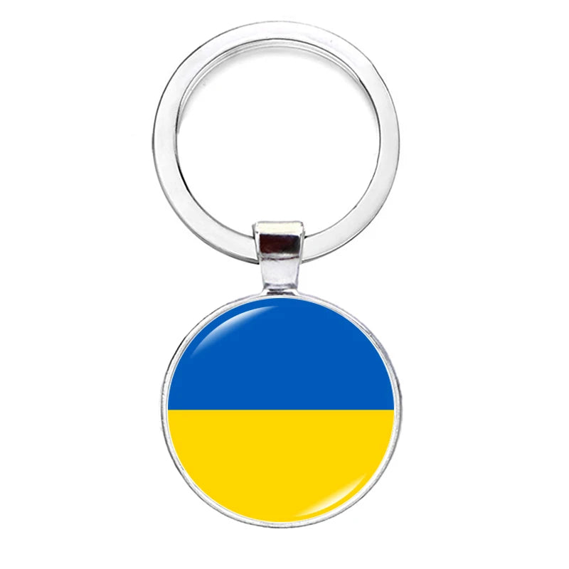 2026 National Flag Keychain Serbia France Spain Uruguay Croatia Chile Romania Netherlands Switzerland Brazil Football Keyring