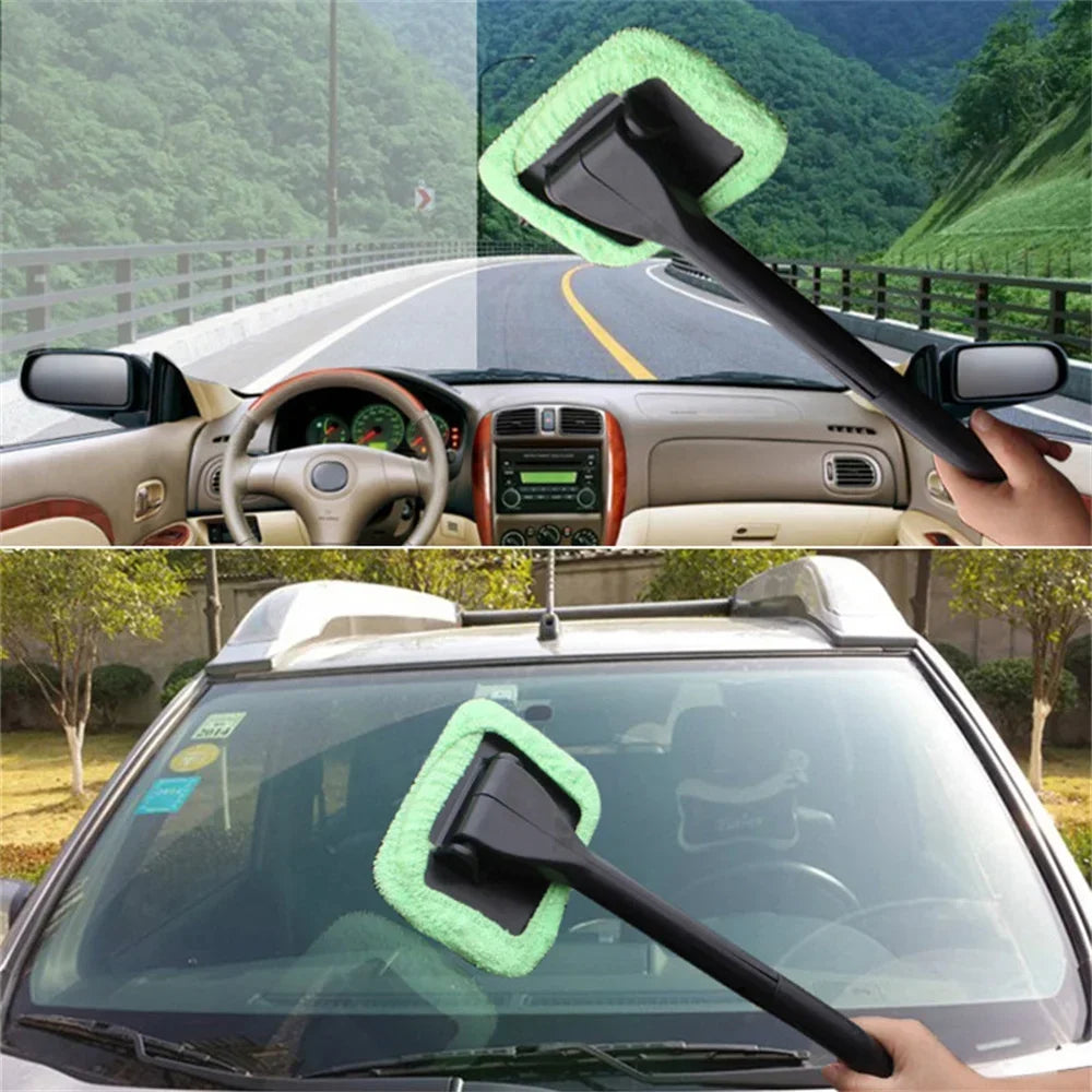 New Car Window Cleaner Brush Kit Windshield Cleaning Wash Tool Inside Interior