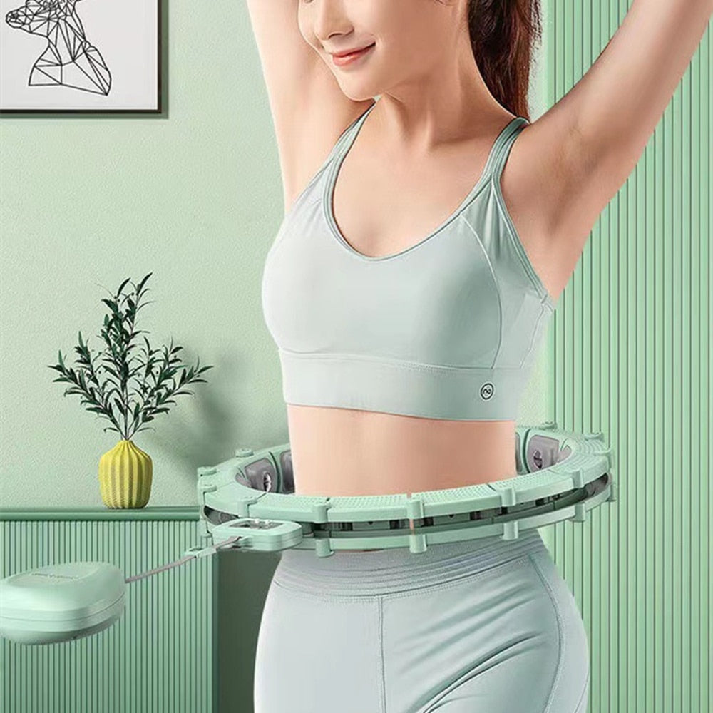 Adjustable Fitness Smart Sports Hoop Waist Trainer Massage Slimming Hoop