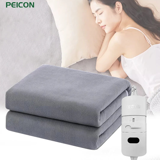 Electric Heating Blanket Automatic Thermostat Double Body Warmer Bed Mattress EU Plug 220V Electric Heated Carpets Mat Pad