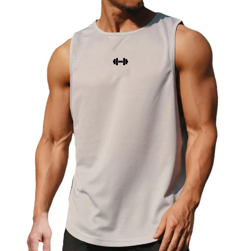 Tank Top Mens Gym Fitness Training Clothing Quick Dry Silm Fit