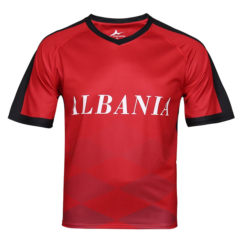 Top 24 of the European Soccer Jersey, Italy, France, Germany, Spain, Football Shirts Short Sleeve for Men, Quick drying