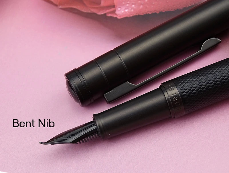 Hongdian Black Forest Metal Fountain Pen Titanium Black