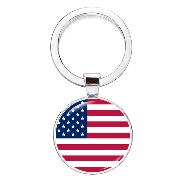 2026 National Flag Keychain Serbia France Spain Uruguay Croatia Chile Romania Netherlands Switzerland Brazil Football Keyring