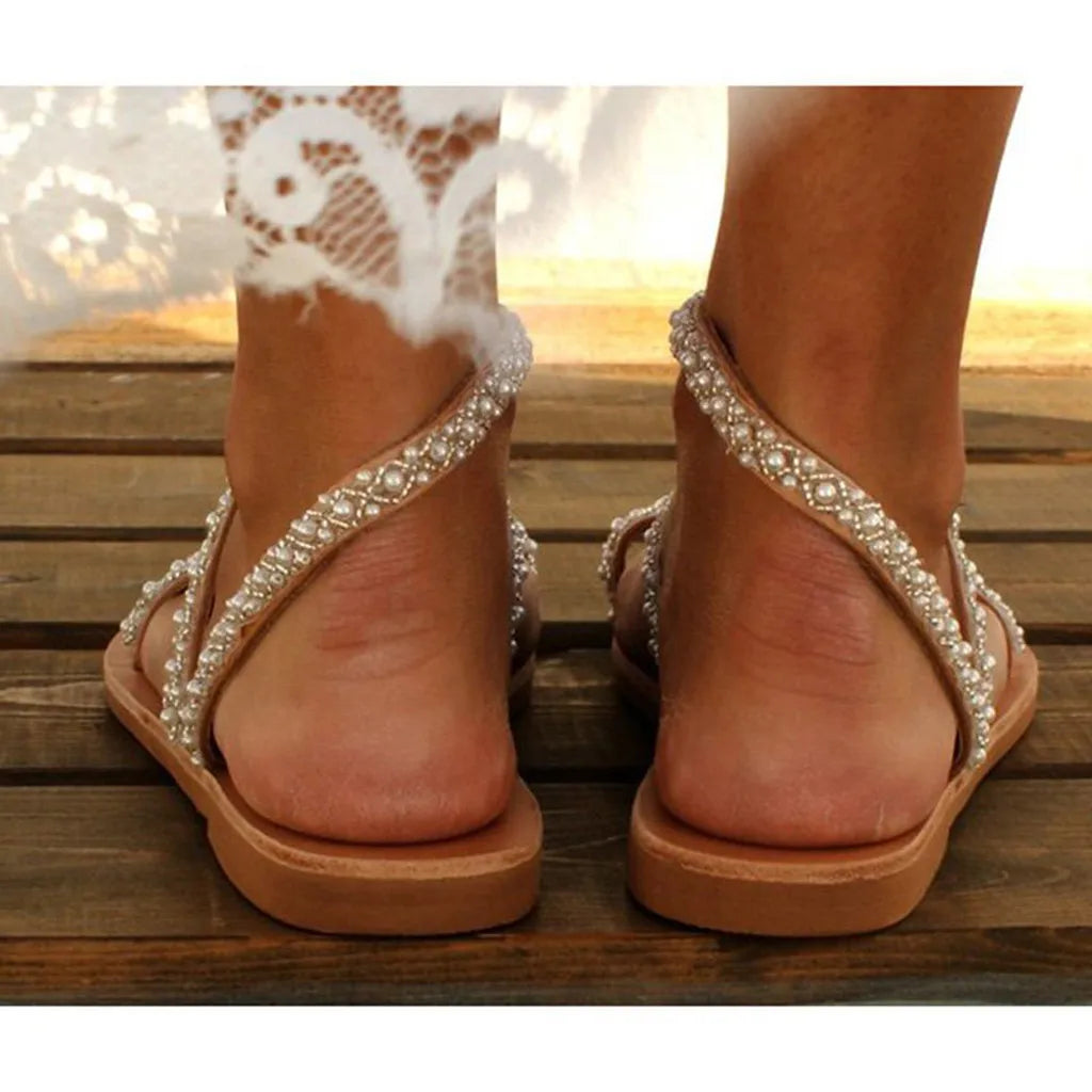 Summer Solid Casual Sexy Flat-soled sandals