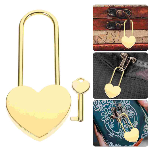 Lock With Key Small Lock Love Decor Gold Decor