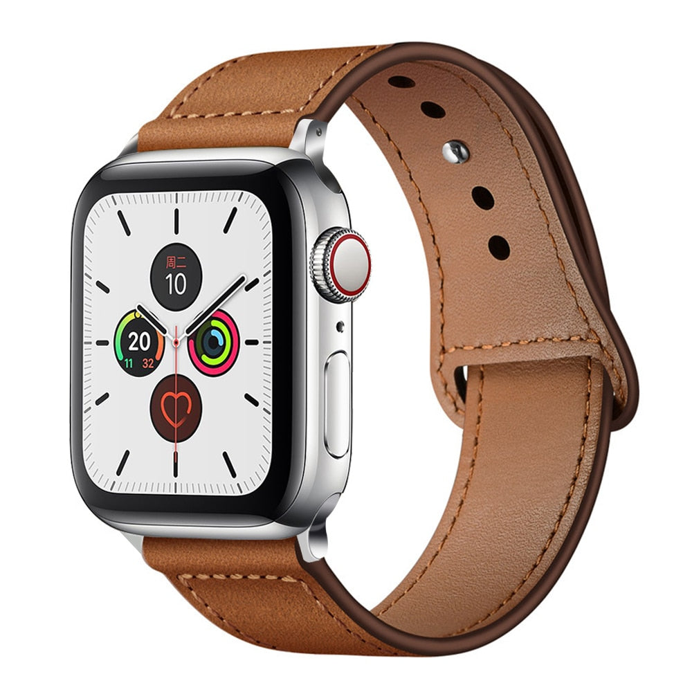 Real Leather Strap For Apple Watch