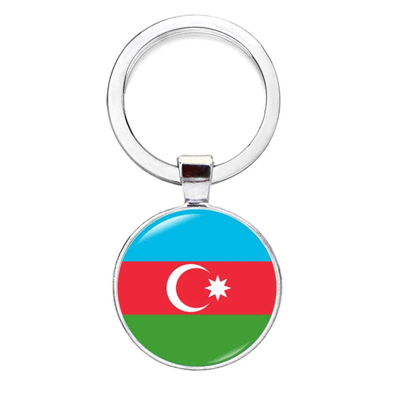 2026 National Flag Keychain Serbia France Spain Uruguay Croatia Chile Romania Netherlands Switzerland Brazil Football Keyring