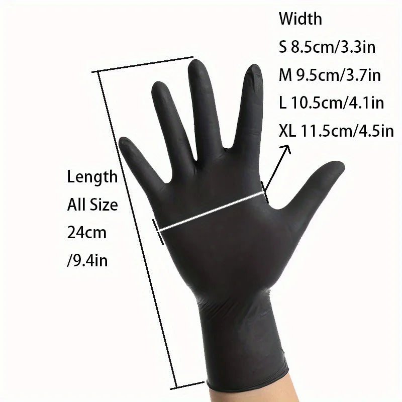 Disposable black Gloves