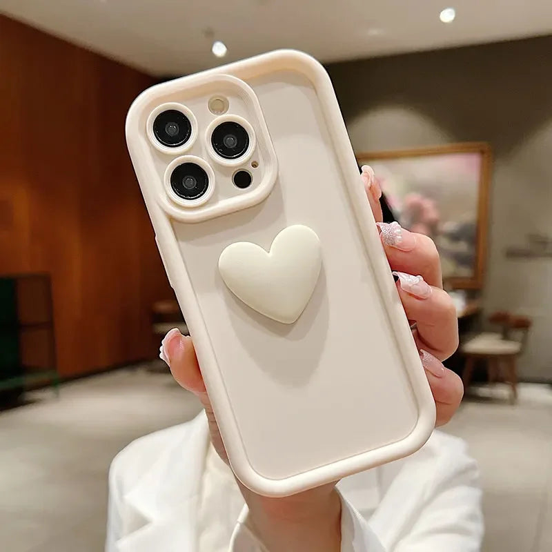 Fine hole coffee love shockproof soft phone case for iPhone