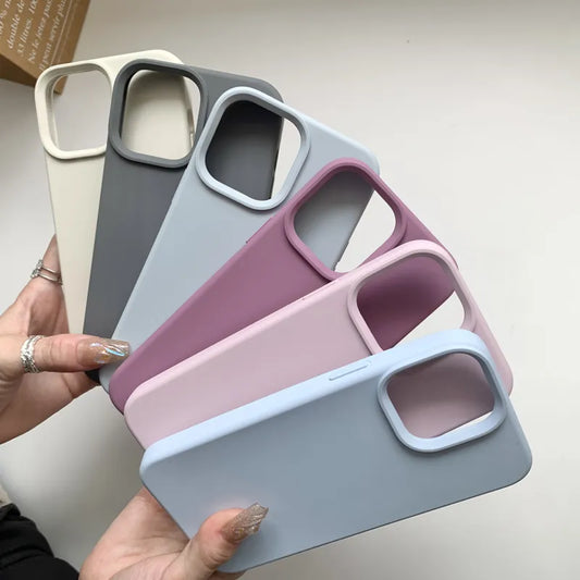 Luxury Original Liquid Silicone Case For iphone 13 14 Pro Max Case For iPhone 11 12 Mini X XR XS 7 8 Plus SE Full Cover