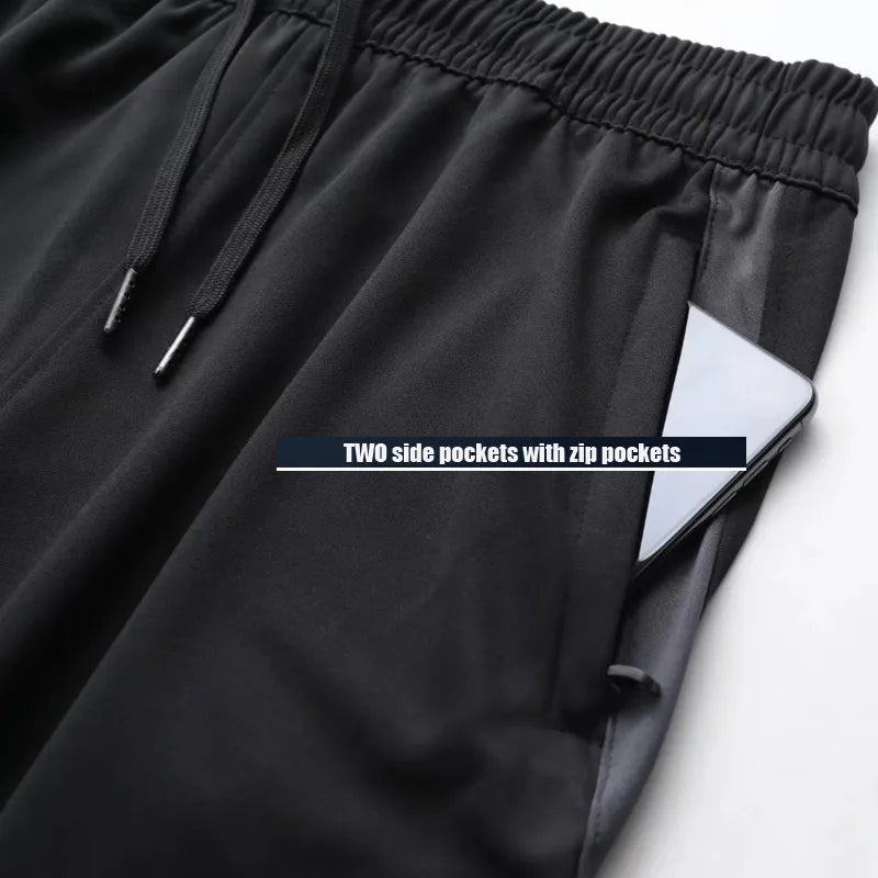 Running Pants With Zipper Pockets