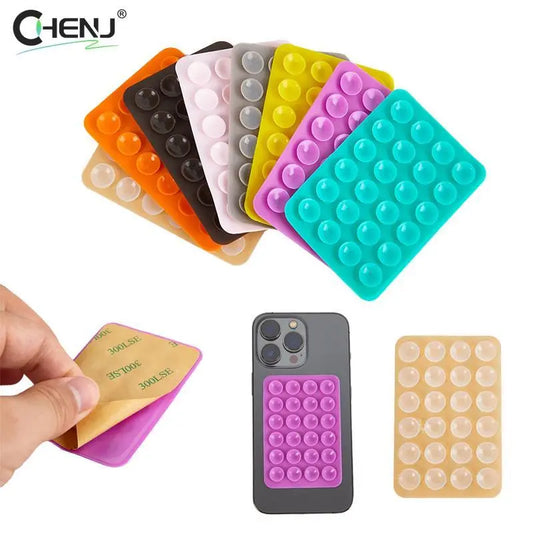 Backed Silicone Suction Pad For Mobile Phone Fixture Suction Cup Backed Adhesive Silicone Rubber Sucker Pad For Fixed Pad