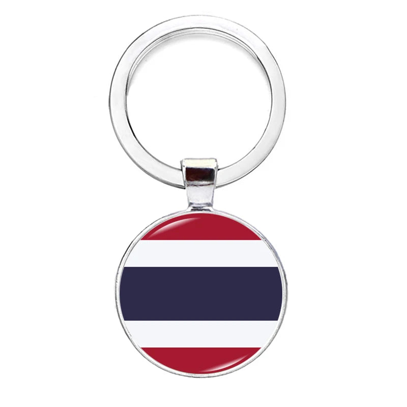 2026 National Flag Keychain Serbia France Spain Uruguay Croatia Chile Romania Netherlands Switzerland Brazil Football Keyring