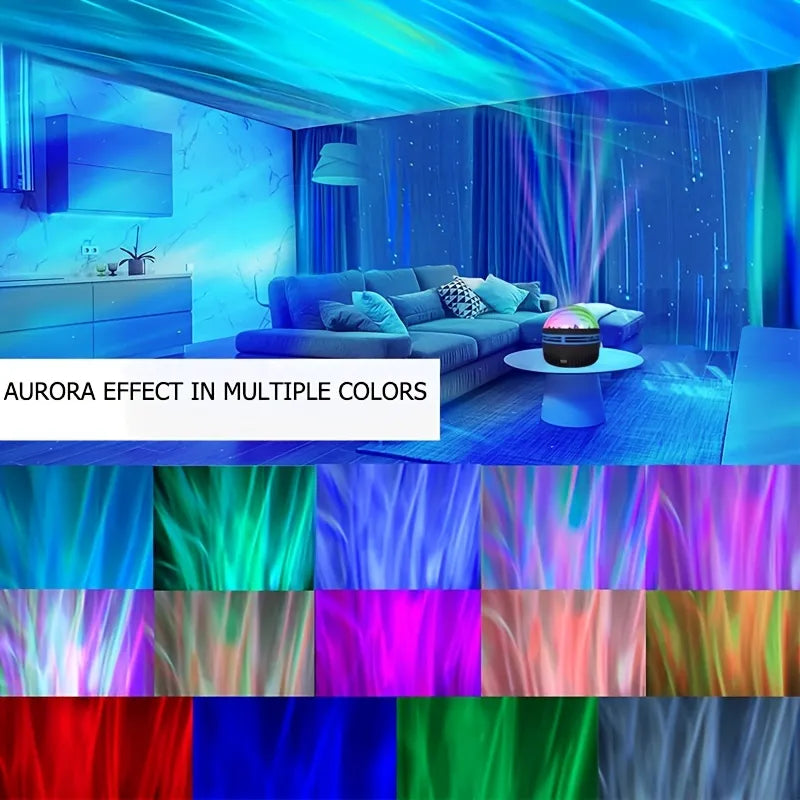 LED aurora projection with Remote Control